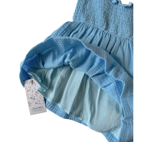 Automet | Womens Summer Casual High Waisted Light Blue Shorts | Size Small | NWT - Picture 11 of 14